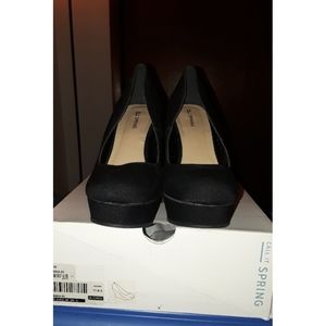 Call It Spring: Black Wedges Shoe